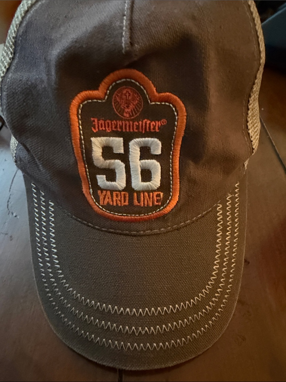 Jagermeister Brown and Orange Patch Trucker Hat